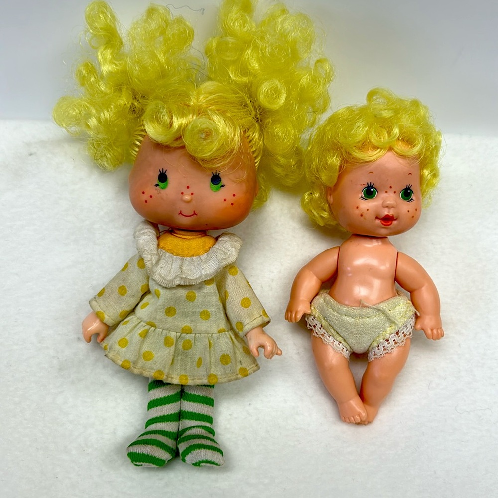 Vintage Strawberry Shortcake “Lemon  Meringue “ and baby dolls